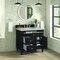 James Martin Vanities 36'' Single Vanity, Black Onyx w/ 3 CM Eternal Jasmine Pearl Quartz Top 424-V36-BKO-3EJP - alternate 2